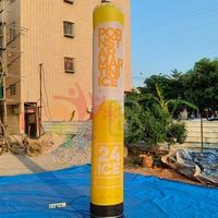 La publicité a mené le tube gonflable léger de colonne gonflable de pilier pour la décoration de club de fête de publicités