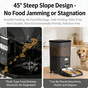 מזין חכם אוטומטי לחיות מחמד (4.5 ליטר) עם WiFi, תזונות ניתנות לתכנות, ספק כוח כפול, קערת נירוסטה עם נעילת טריות - לחתולים וכלבים - Product Image 5