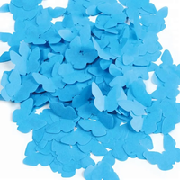 Confettis en papier en gros pour décoration de fête, forme personnalisée, confettis papillon en papier de soie