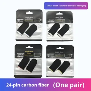 游戏手套胶点适用于 PUBG 24 针银纤维手机游戏指套超薄防汗防滑电竞风格 - Product Image 6