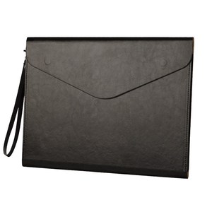 <span class=keywords><strong>A4</strong></span> Multi-Function Office Document Bag Grande Capacidade PU Leather <span class=keywords><strong>File</strong></span> Bag com alça impermeável Arquivo Portátil Produto - Product Image 1