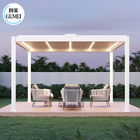 Offre Spéciale Kit de Pergola de Patio à persiennes étanche à la pluie de luxe pour gazébo de jardin à bas prix
