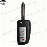 Coque de clé de voiture intelligente à 2 boutons de haute qualité, remplacement de la coque de clé de voiture pour Nissan