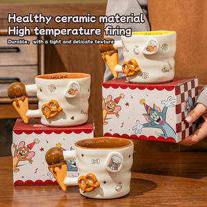 Tasse à café en céramique mignonne <span class=keywords><strong>Tom</strong></span> <span class=keywords><strong>et</strong></span> <span class=keywords><strong>Jerry</strong></span> 360 ml pour enfants avec poignée <span class=keywords><strong>et</strong></span> boîte cadeau pour offrir <span class=keywords><strong>et</strong></span> usage domestique - Product Image 5