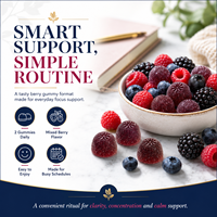 Op maat gemaakte formule paddenstoel nootropische gummies met Bacopa Monnieri & P-5-P vitamine B6 dagelijkse concentratie wellness gummy OEM