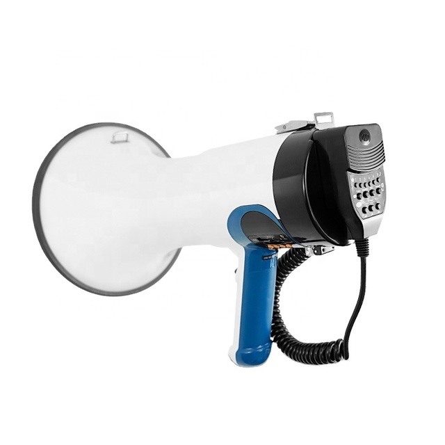 100W Rechargeable Wireless Power Megaphone Siren Alarm Recording Emergency Outdoor Events Long Battery Life 1000M Voice Range