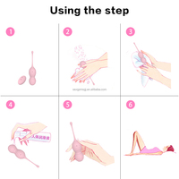 Vibrateur à boule de Kegel électrique télécommandé - Silicone flexible ABS IPX7 étanche, angle réglable, stimulation pour adultes pour les exercices de Kegel