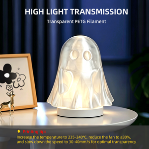 Filamento PETG Transparente Newmars3dp de 1 kg y 1.75 mm, Alta Calidad, Buena Resistencia, Alta Dureza, Impresoras 3D FDM, Resistencia al Rotura por Estiramiento 210% - Product Image 2