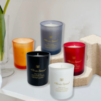 Bougie parfumée artisanale de luxe en cire de soja, vente en gros, marque privée, aromathérapie, décoration d'intérieur, coffret cadeau, emballages, bougies parfumées de Noël