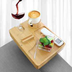 Vente chaude bambou 360 degrés <span class=keywords><strong>pivotant</strong></span> canapé accoudoir canapé <span class=keywords><strong>plateau</strong></span> <span class=keywords><strong>table</strong></span> avec canapé bras porte-gobelet - Product Image 1