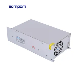 SOMPOM Adjustable 48V 10A 480W Transformer Switch mode power supply for led strip Constant Voltage