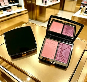 Colorete en polvo de doble tono azul y dorado, paleta todo en uno, de alto brillo, reparador, brillante, mate y perlado, venta al por mayor de fábrica. - Product Image 5