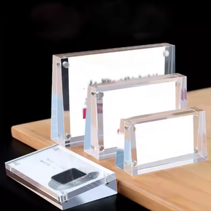 Marcos de Fotos Transparentes, Magnéticos, de Doble Cara, Acrílicos, sin Marco, Cuadrados, para Exhibición en Escritorio, Regalo - Product Image 2