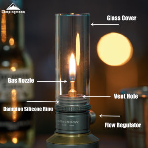 Campingmoon – Mini <span class=keywords><strong>lampe</strong></span> à <span class=keywords><strong>gaz</strong></span> Portable pour l'extérieur, <span class=keywords><strong>Camping</strong></span>, randonnée, sport, couverture en <span class=keywords><strong>verre</strong></span>, lanterne classique, <span class=keywords><strong>Camping</strong></span> - Product Image 2