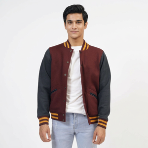 Hot Selling Casual Style Letterman Varsity Jacket For <b>Men</b> Wholesale Price Customized Logo Print <b>Men's</b> Varsity Jacket - Product Image 1