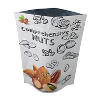 Petit lot personnalisé fermeture éclair givrée Mylar réutilisable sac à Snack transparent debout