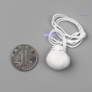 Boule de coton stérile avec fil pour usage vaginal, blanche, 1 petit paquet, jetable, qualité médicale - Product Image 1