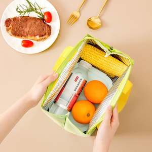 Sac à lunch portable en tissu Oxford PU isolation épaissie étanche pour les pique-niques en plein air sacs à isolation thermique - Product Image 2