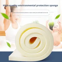 Matelas en mousse haute densité épaissi 10 cm d'épaisseur, fermeté moyenne, pliable, design moderne, idéal pour dortoir scolaire et location, coussin de classe