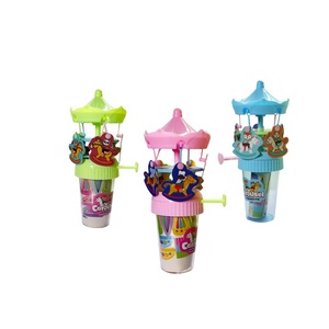 Teng Rui Nouveau Jouet en Plastique en Forme de Carrousel à Pression avec Bonbons Gélifiés et Chewing-gum pour Enfants - Jouets Promotionnels à Thème Dessin Animé - Product Image 1