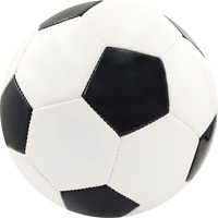Vente en gros d'usine, LOGO personnalisé en noir et blanc, très demandé. Ballon de football pour enfants, taille 3, diamètre 15 cm