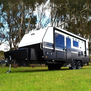<span class=keywords><strong>Caravane</strong></span> tout-terrain miniature 4x4 avec salle de bain complète, remorque de camping avec <span class=keywords><strong>auvent</strong></span>, cuisine, 2 personnes, pour le camping en famille - Product Image 4
