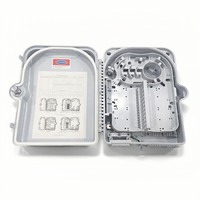 Boîtier de terminaison et de distribution de télécommunications FTTH extérieur 24 fibres, en ABS+PC, pour montage sur poteau/mur, pour fibre optique