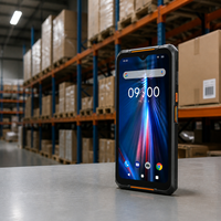 Terminal de données portable robuste Android 11 avec lecteur de codes-barres, écran plein 6,2 pouces, pour l'inventaire d'entrepôt MES, 4 Go 64 Go