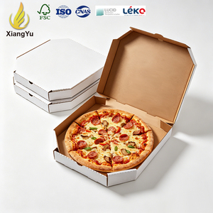 <span class=keywords><strong>Caja</strong></span> de Pizza Corrugada Blanca Ecológica con Logotipo Personalizado 33x33 para Entrega a Domicilio de Pizzerías y Empaque de Comida Rápida - Product Image 1