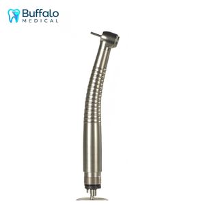 Turbina Dental de Acero Inoxidable Buffalo, Pieza de Mano de Alta Velocidad con Cuatro Salidas de Spray, Rodamiento Cerámico, Botón de Encendido, Ligera, Anti-Cross - Product Image 1