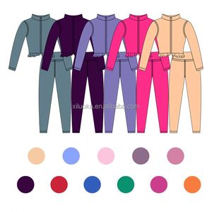 Conjunto de <span class=keywords><strong>ropa</strong></span> de Yoga para bebés de Etiqueta Privada, <span class=keywords><strong>ropa</strong></span> de entrenamiento de gimnasio para correr para niños de secado rápido, traje de <span class=keywords><strong>ropa</strong></span> deportiva para niñas de estilo Otoño Invierno - Product Image 6