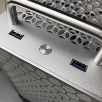 Premium B2 mini-itx Mid Tower Semua aluminium ITX casing Mini dengan pegangan untuk SFX Mini A4 komputer tersedia