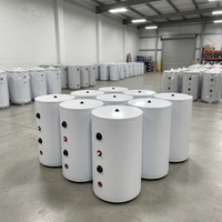 Réservoir de stockage d'eau à pompe à chaleur à source d'air manuelle au gaz en acier inoxydable compatible VR avec réservoir tampon et chaudière de chauffage