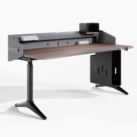 Bureau électrique assis-debout en métal réglable en hauteur avec gestion des câbles et socle mobile pour bureau moderne, livraison DDP porte-à-porte