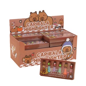 24 cái/hộp capybara Tô Màu thiết lập dễ thương trường văn phòng phim hoạt hình <span class=keywords><strong>mini</strong></span> sơn Bút Đánh Dấu trường văn phòng phẩm quà tặng - Product Image 4