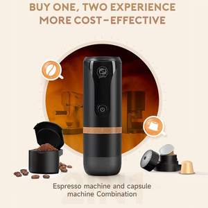 Haute Qualité 3 en 1 Capsule Cafetière One Touch Extraction Électrique <span class=keywords><strong>Espresso</strong></span> Machine En Plein Air Portable Voiture Kit NS Capsule - Product Image 2