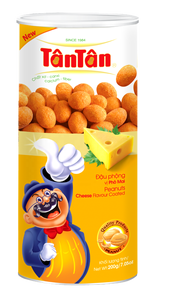 TAN TAN Smoky CHEESE Coated BBQ Flavored Crunchy Savory Peanuts Snack in Bag for Retail Vending Supply - Product Image 4