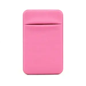 Card Holder Wallet Stretchy Wallet Stick On Pocket Credit Card ID Case Pouch Sleeve 3M Adhesive Sticker Cell Phone Card Holder