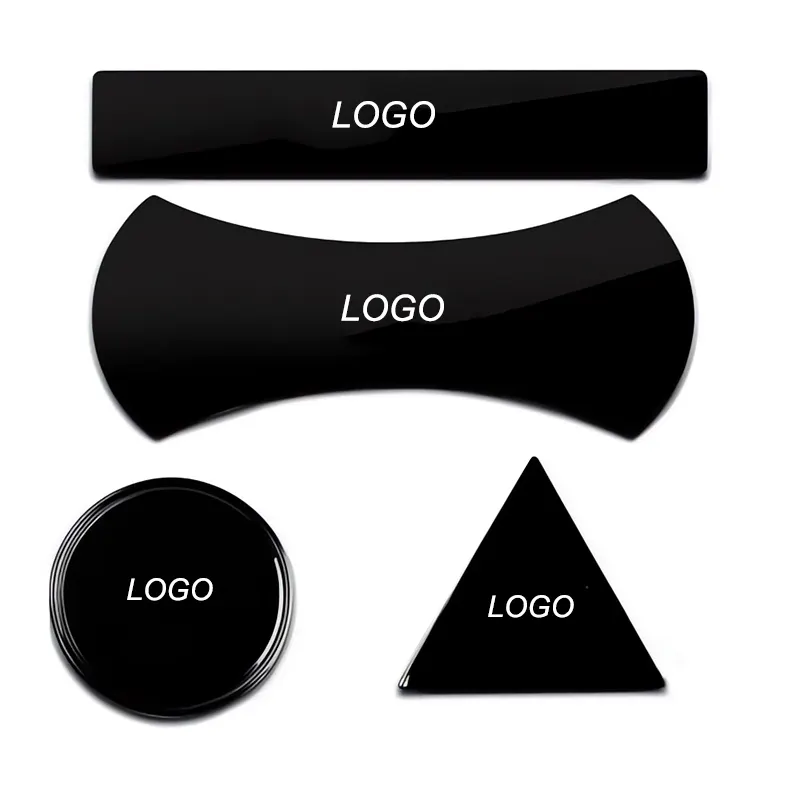 Logo Custom Strong Sticky Gel Pad 2 In One Pack Sticking Anything Anywhere Silicone Pu Gel Sticky Pads Silicone Gel Pad