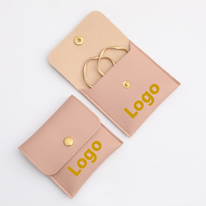 Bolsa para Joyas con Logotipo Personalizado, Estuche de Viaje de Cuero PU para Joyería, Bolsa de Almacenamiento Personalizada para Collar y Pendientes - Product Image 3