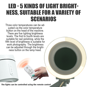 Aspirador de Polvo para Uñas Económico, Mejor que Blanc Pro Cyclone, Succión Superior, Campana para Pedicura, Extractor para <span class=keywords><strong>Mesa</strong></span> de Manicura para Salón - Product Image 5