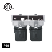 Plafonnier encastré LED ETL CE SAA pour intérieur, IP65, 15W 20W 30W, COB intégré, écologique, dimmable, pour hôtel