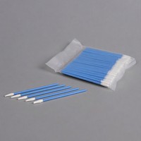 100 Buah Swab Busa Ujung Mini Kecil Bebas Serat Swab Poliuretan Presisi untuk Jam Tangan Perhiasan Peralatan Optik Pembersihan Terperinci