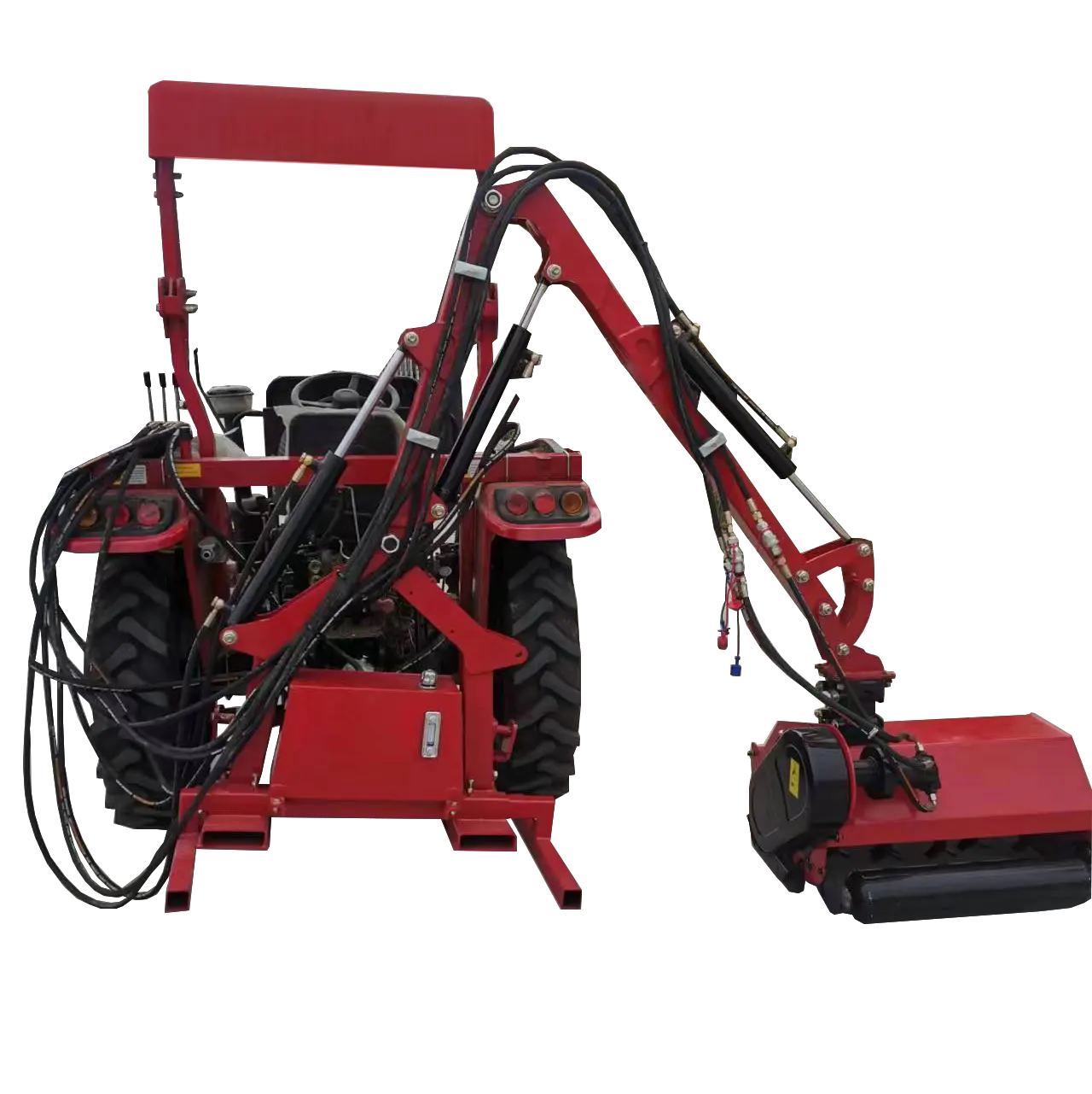 3 point PTO Driven Small Tractor Side Shift Flail Mower Tractor hedge cutter branches trimming machine pruner machine