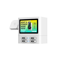 Station de recharge mobile à 4 emplacements avec écran, distributeur automatique en libre-service, terminal de point de vente
