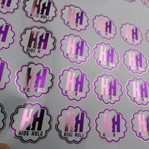 Mejor diseño de logotipo de metal Etiqueta de marca, logotipo impreso de metal/etiqueta adhesiva dorada - Product Image 1