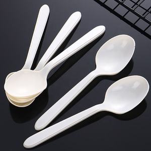 Cuchara desechable de plástico de 130mm, paquete independiente para comida rápida, <span class=keywords><strong>KFC</strong></span>, postre, hielo, sopa en polvo - Product Image 2