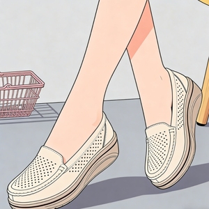 Zapatos Náuticos de Plataforma para Mujer, Estilo Europeo Americano, Novedad 2025, Suela Gruesa, Casuales, Deportivos, Transpirables, Ligeros, Talla Grande - Product Image 3