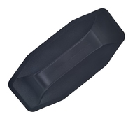 Accessoires de poignée octogonale pour bateau gonflable en PVC, noir/gris, 245x110x45mm