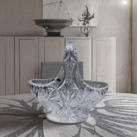 2025 panier cadeau en cristal sculpté à la main-mariage de luxe/noël/centre de table fête des mères pour la décoration de la maison et de l'hôtel